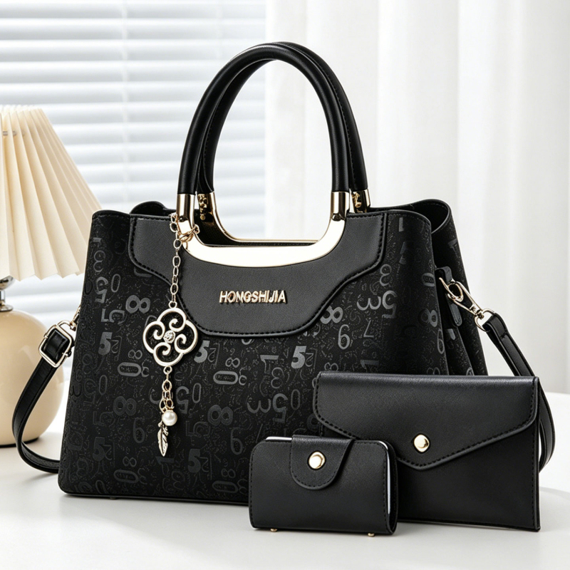 Luxury Bags Casual - 3-piece Fashion Women's Handbag Set, Light