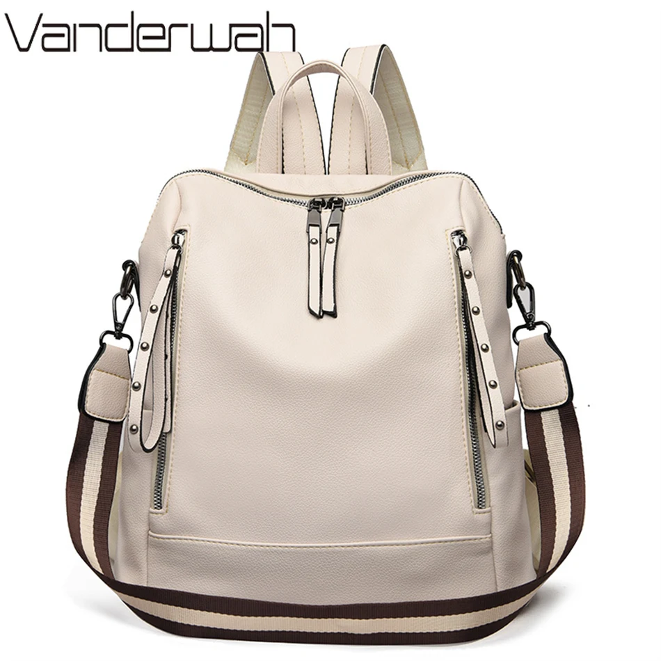 Luxury Zipper Bags - Brand Luxury Backpacks Soft Leather Waterproof