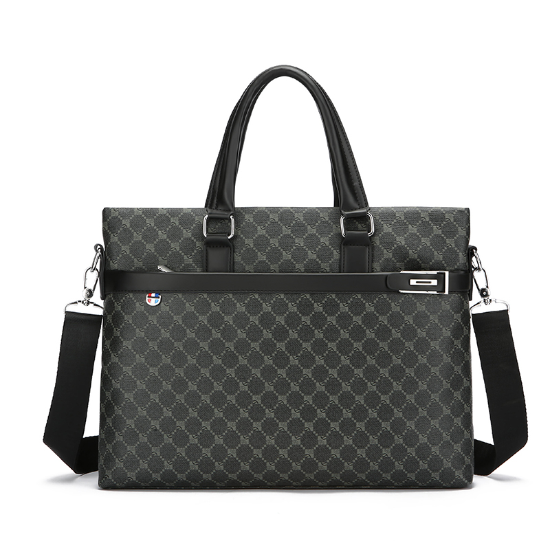 Luxury Bags For Men - new Men's printed PU leather business