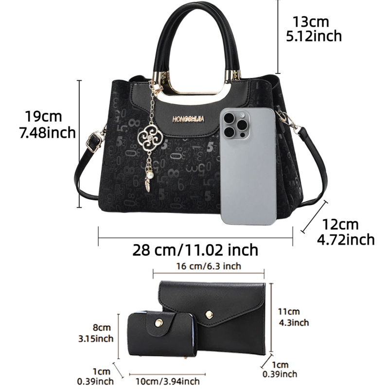3-piece Fashion Women's Handba - Luxury Bags Casual review and price