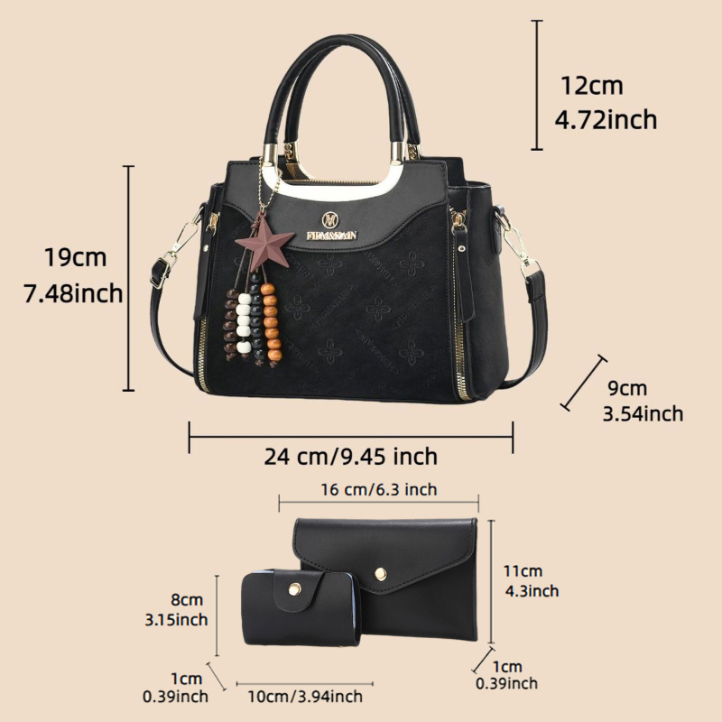 Stylish women's handbag, solid - Luxury Bags Casual review and price