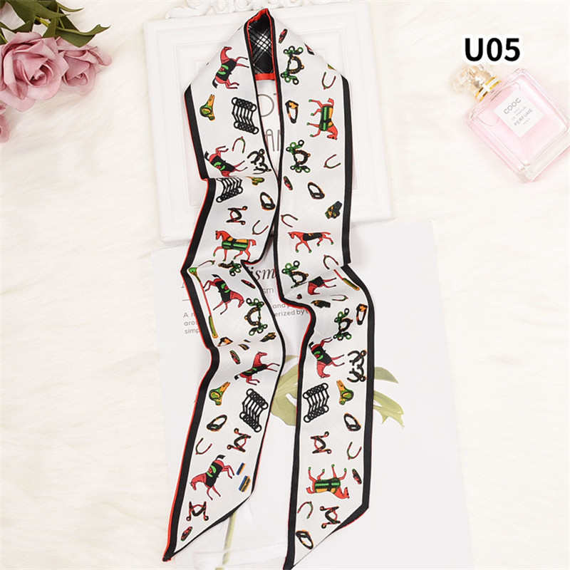 Horse Plaid Skinny Scarf Women - Luxury Bags Casual review and price
