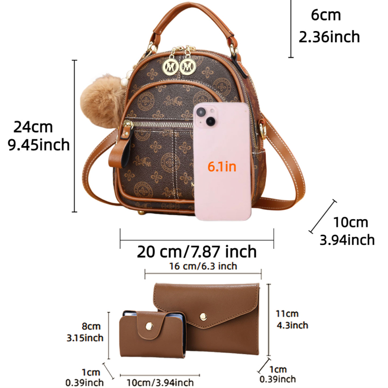 3-piece women's bag set, light - Luxury Bags Casual review and price