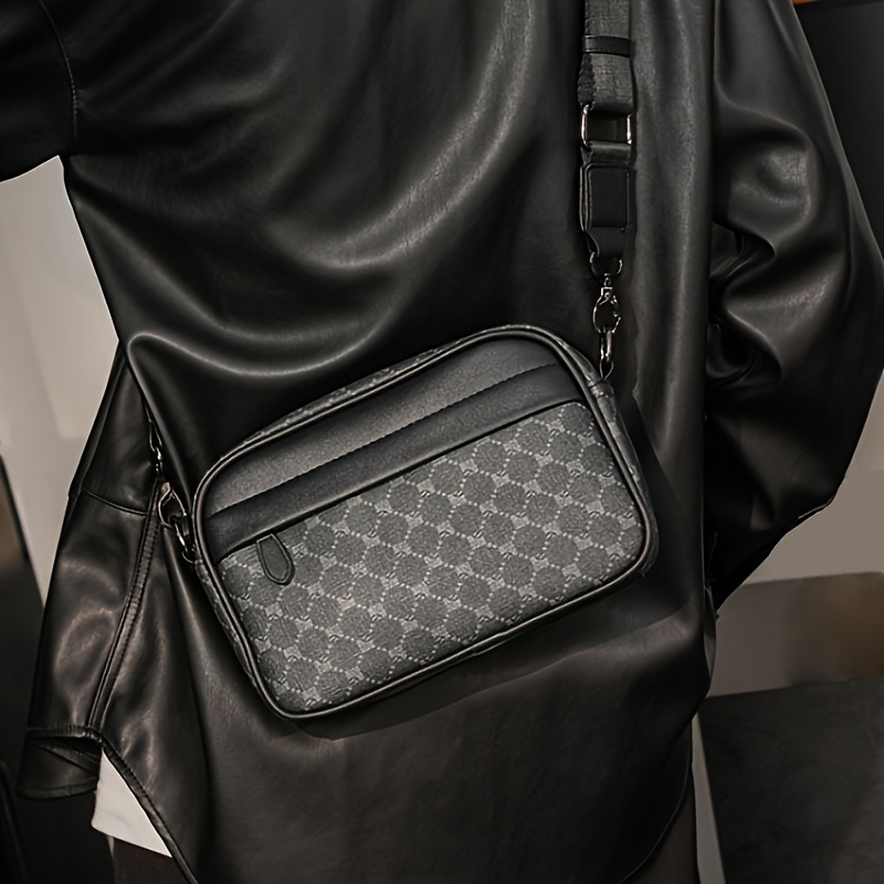 Men Classic Print PU Crossbody - Luxury Bags For Men review and price