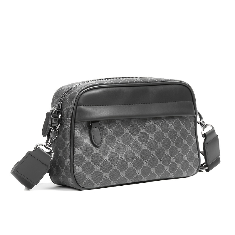Men Classic Print PU Crossbody - Luxury Bags For Men review and price