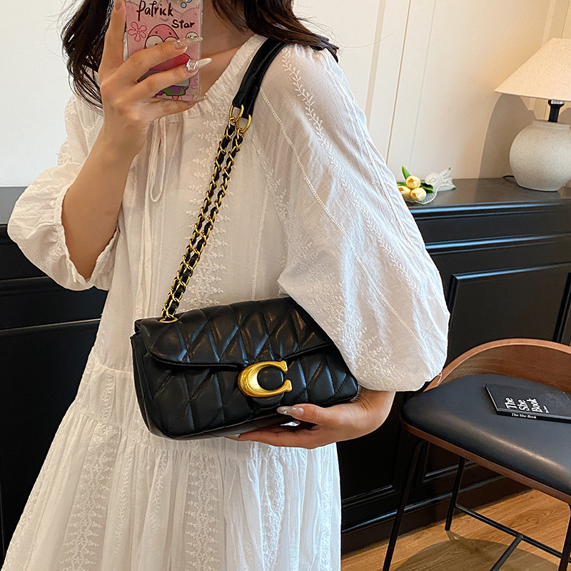 Women Quilted Leather Shoulder - Luxury Bags No Logo review and price