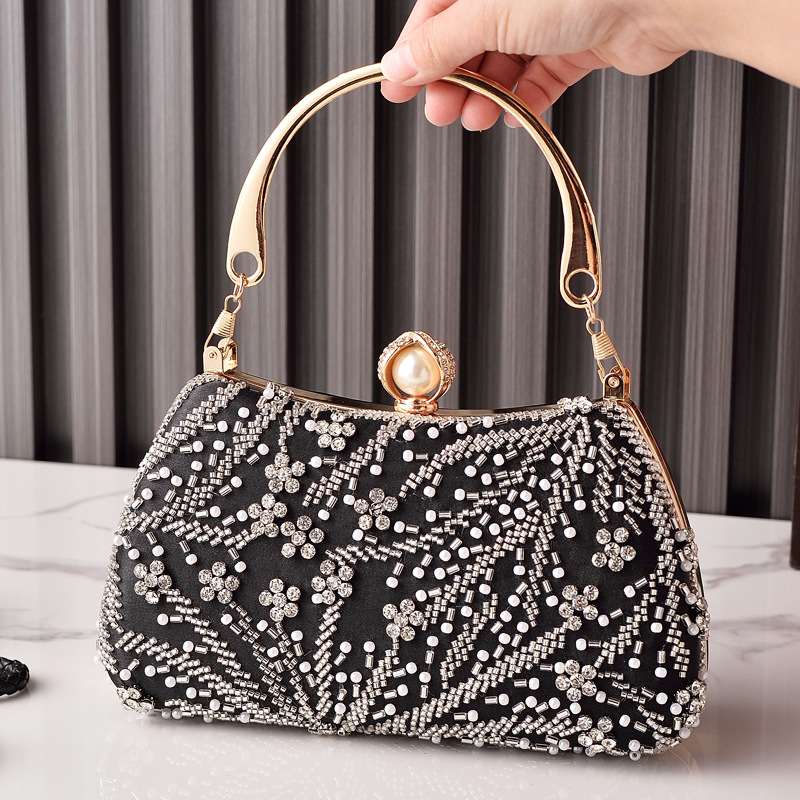 Black Handbag Beading Vintage  - Luxury Bags In China Wholesale review and price