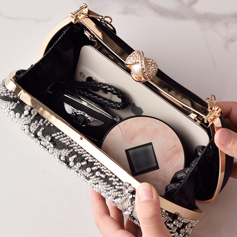 Black Handbag Beading Vintage  - Luxury Bags In China Wholesale review and price