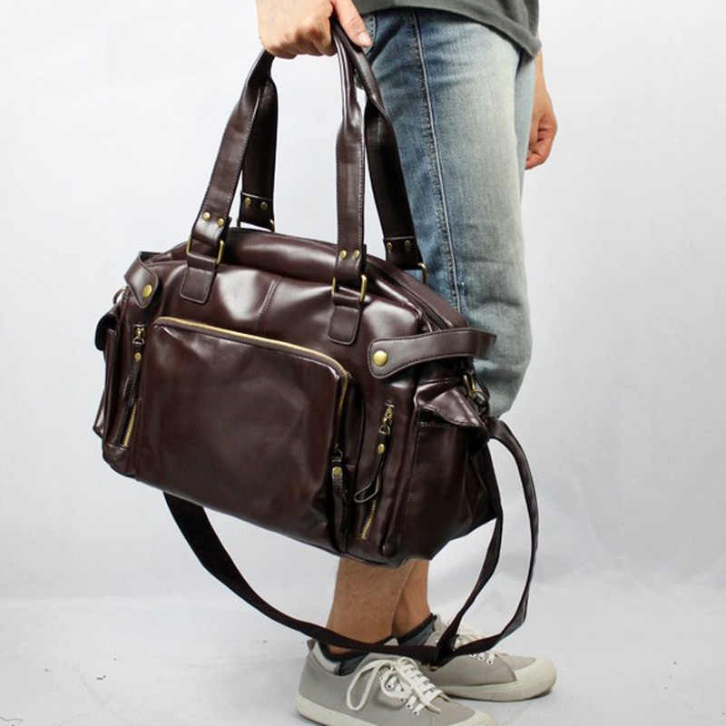Casual Boston Handbag Men Luxu - Luxury Bags For Men review and price